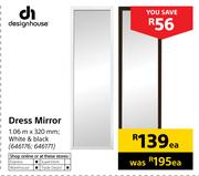 Design House Dress Mirror-1.06m x 320mm Each