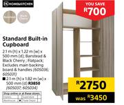 Home & Kitchen Standard Built In Cupboard-2.1m (h) x 1.22m (w) x 500mm (d)
