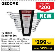 Gedore 10 Piece Spanner Set-Per Set