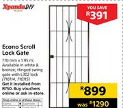 Xpanda DIY Econo Scroll Lock Gate-770mm x 1.95m
