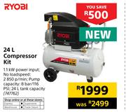 Ryobi 24L Compressor Kit