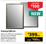 Framed Mirror-685mm x 990mm Each