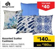 Designhouse Assorted Scatter Cushions-500mm x 500mm Each