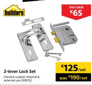 Builders 2 Lever Lock Set-Per Set
