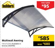 Builders Multiwall Awning-1m x 1.2m