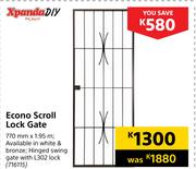 Xpanda DIY Econo Scroll Lock Gate-770mm x 1.95m