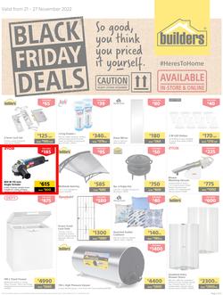Builders Zambia : Black Friday Deals (21 November - 27 November 2022), page 1