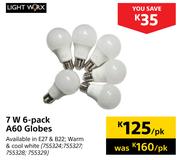Light Worx 7 W 6-Pack A60 Globes
