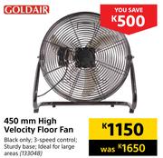 Goldair 450 mm High Velocity Floor Fan
