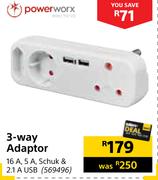 Powerworx 3 Way Adaptor