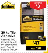 Builders 20Kg Tile Adhesive