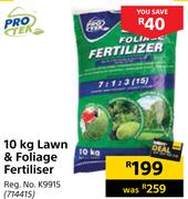 Pro Tek 10Kg Lawn & Foliage Fertiliser