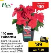 Flora 140mm Poinsettia