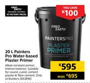 Fired Earth Painters Pro Water Based Plaster Primer-20L