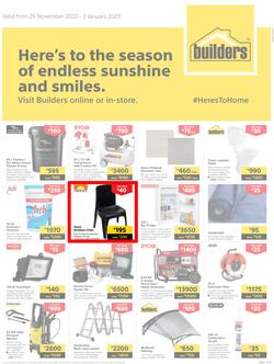 Builders Lusaka & Makeni : Here's To The Season Of Endless Sunshine And Smiles (29 November - 02 January 2023), page 1