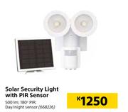 Solar Security Light With PIR Sensor