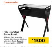 Megamaster Free Standing Barrel Braai