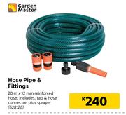 Garden Master Hose Pipe & Fittings-20m x 12mm
