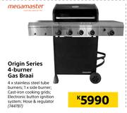 Megamaster Origin Series 4 Burner Gas Braai