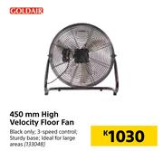 Goldair 450mm High Velocity Floor Fan