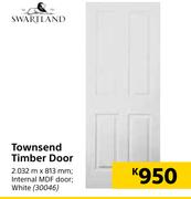 Swartland Townsend Timber Door-2.032, x 813mm