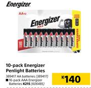 Energizer Penlight AAA Batteries-16's Per Pack