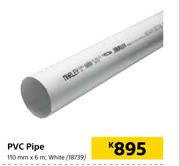 White PVC Pipe-110mm x 6m