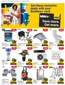 Builders : Save More, Get More (28 November - 01 January 2024)