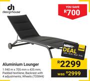 Design House Aluminium Lounger