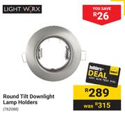 Lightworx Round Tilt Downlight Lamp Holders