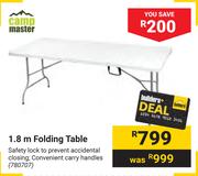 0Campmaster 1.8m Folding Table