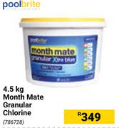 Pool Brite 4.5Kg Month Mate Granular Chlorine