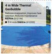 3m Wide Thermal Geobubble-Per m
