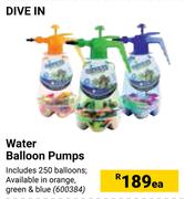Dive In Water Balloon Pumps-Each