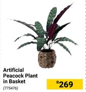Artificial Peacock Plant In Basket 775476