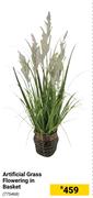 Artificial Grass Flowering In Basket 775468