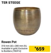 Ter Steege Rowen Pot 786914-310mm (d) X 280mm(h)
