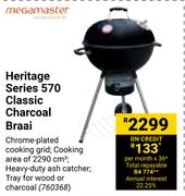 Megamaster Heritage Series 570 Charcoal Braai 760368