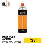 Alva Butane Gas Canister CCR100 567649-220g
