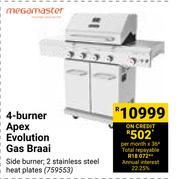 Megamaster 4-Burner Apex Evolution Gas Braai 759553
