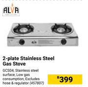 Alva 2-Plate Stainless Steel Gas Stove 457807