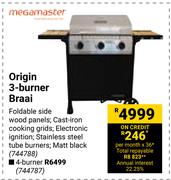 Megamaster Origin 3-Burner Braai 744788