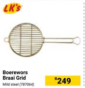 LK's Boerewors Braai Grid Mild Steel