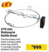 LK's 570mm Rotisserie Kettle Braai