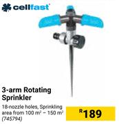 Cell Fast 3 Arm Rotating Sprinkler