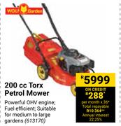 Wolf Garden 200cc Torx Petrol Mower