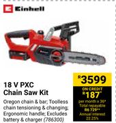 Einhell 18V PXC Chain Saw Kit