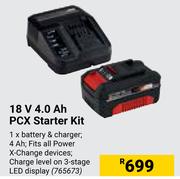 Einhell 18V 4.0 Ah PCX Starter Kit