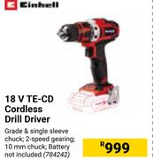 Einhell 18V TE-CD Cordless Drill Driver
