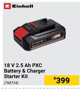 Einhell 18V 2.5 Ah PXC Battery & Charger Starter Kit